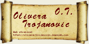 Olivera Trojanović vizit kartica